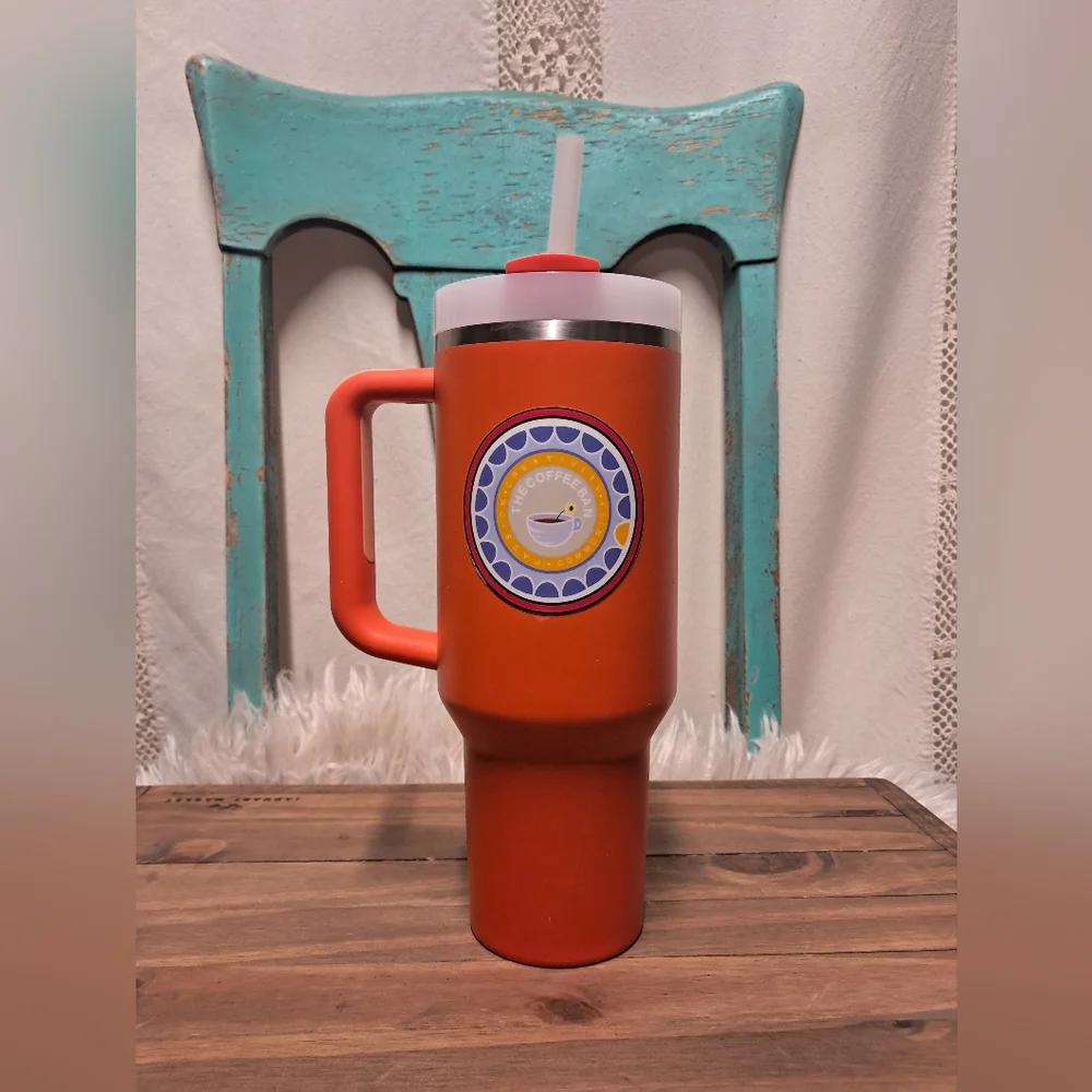 Stanley Bold Orange Travel Mug - Picture 4 of 7